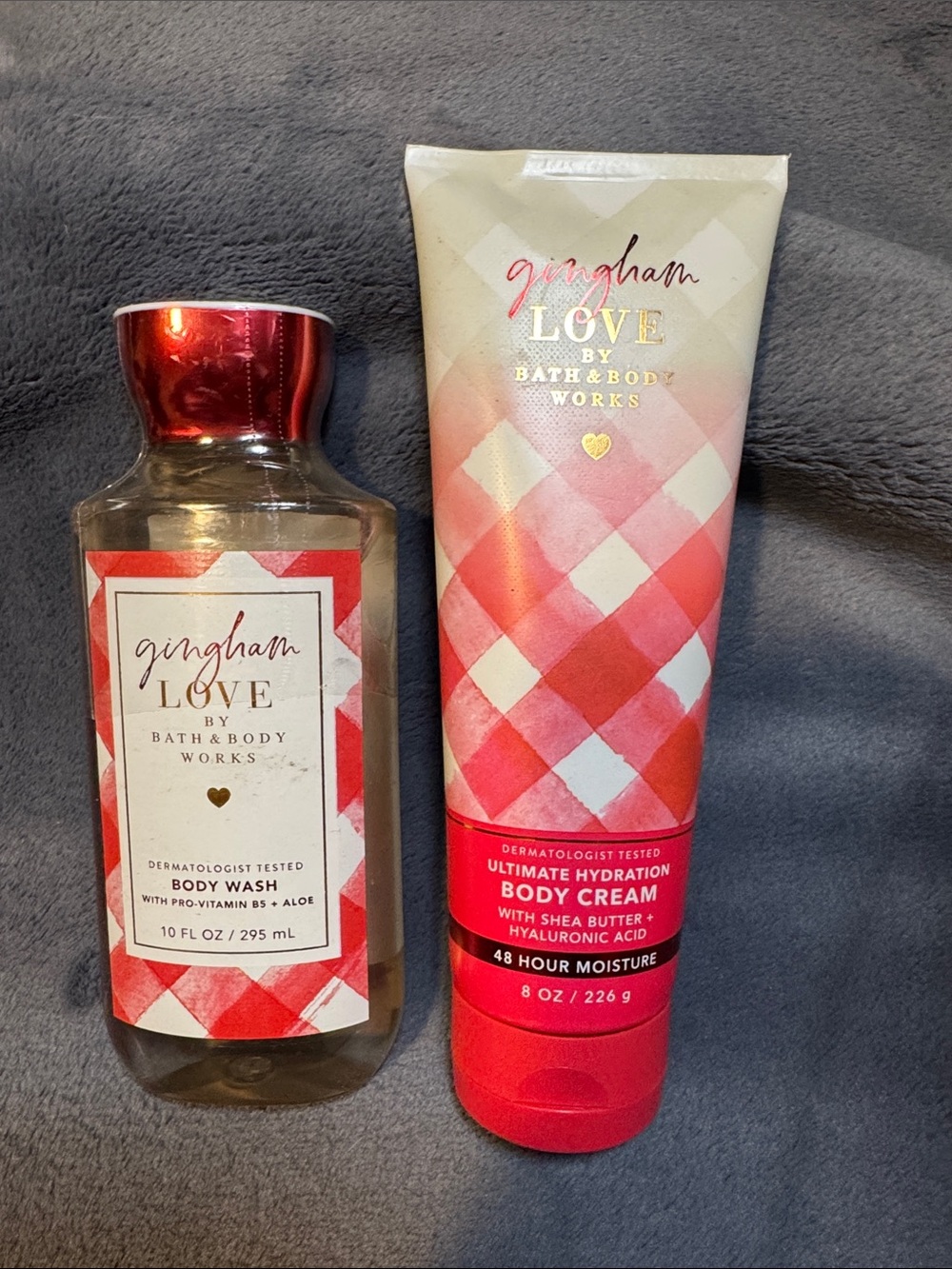 Bath & Body Works Gingham Love Body Wash & Body Cream Set
